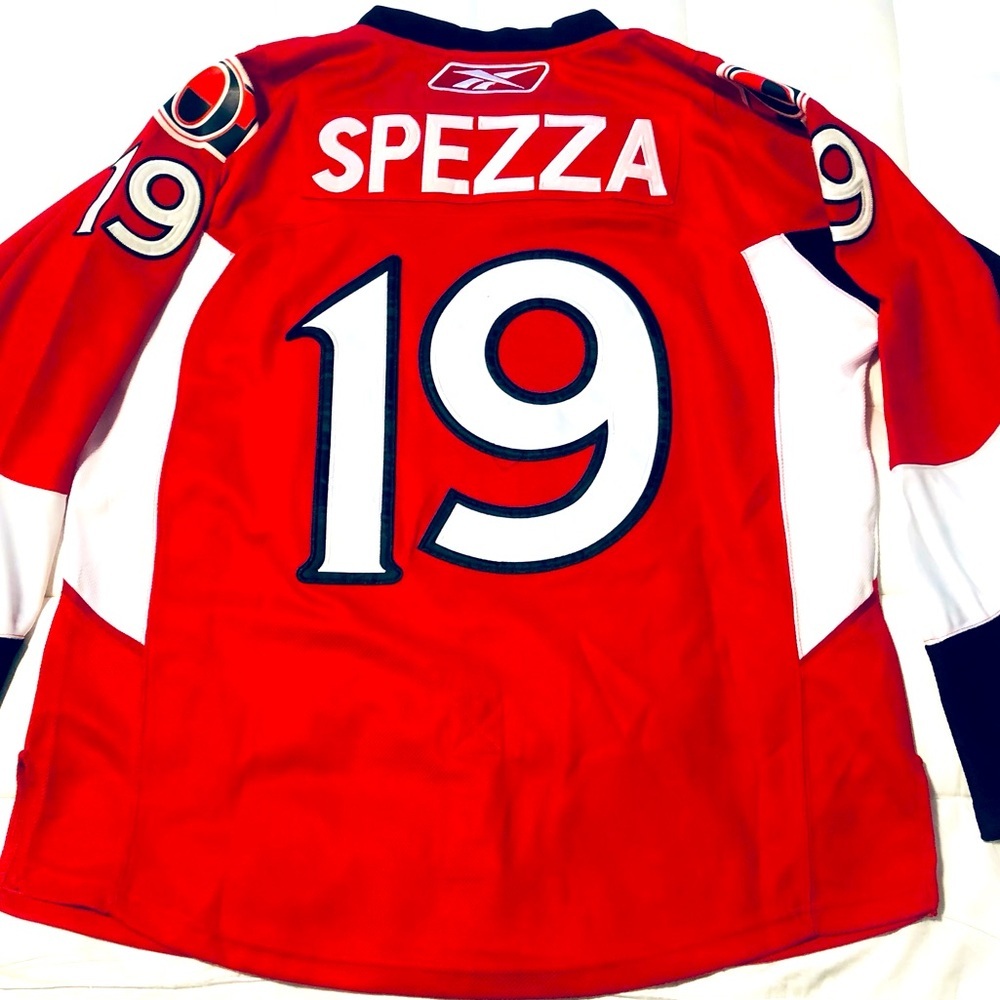 Qttawa Senators Spezza 19 Hockey Jersey NHL Size 50 RED Canadian Authentic CCM